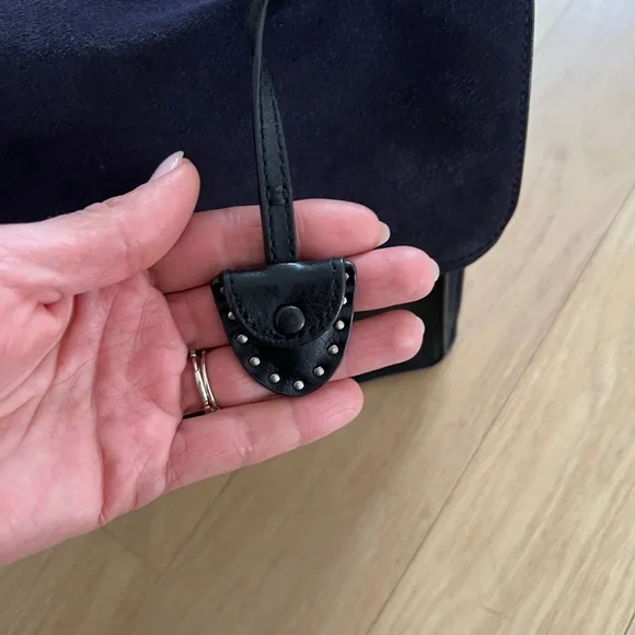 Rebecca Minkoff Black Suede and Leather Crossbody Bag - Picture 4 of 16